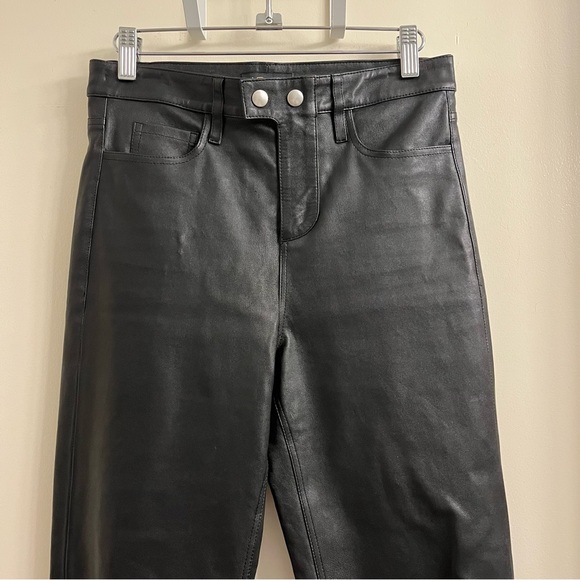 AS by DF Robbie Stretch Leather Flare Pants Size 2 - Picture 4 of 12
